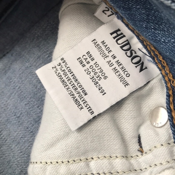 NWT HUDSON Collin Crop Mid Rise Jeans - Picture 7 of 8
